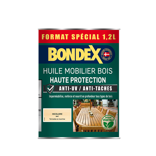 Protège, imperméabilise et nourrit en profondeur tous les mobiliers de jardin en bois, jusqu&#39;à 2 ans de protection. Origine végétale à hauteur de 32%.
